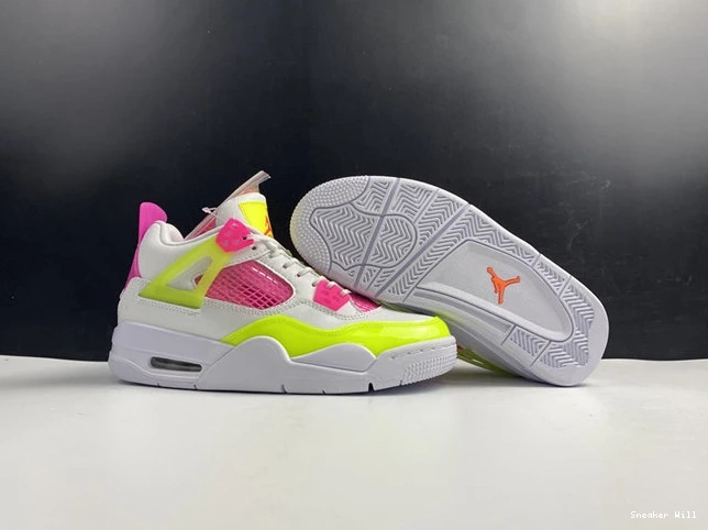 GoodFit CV7808-100 884 Lemon Pink Jordan4 White 0619